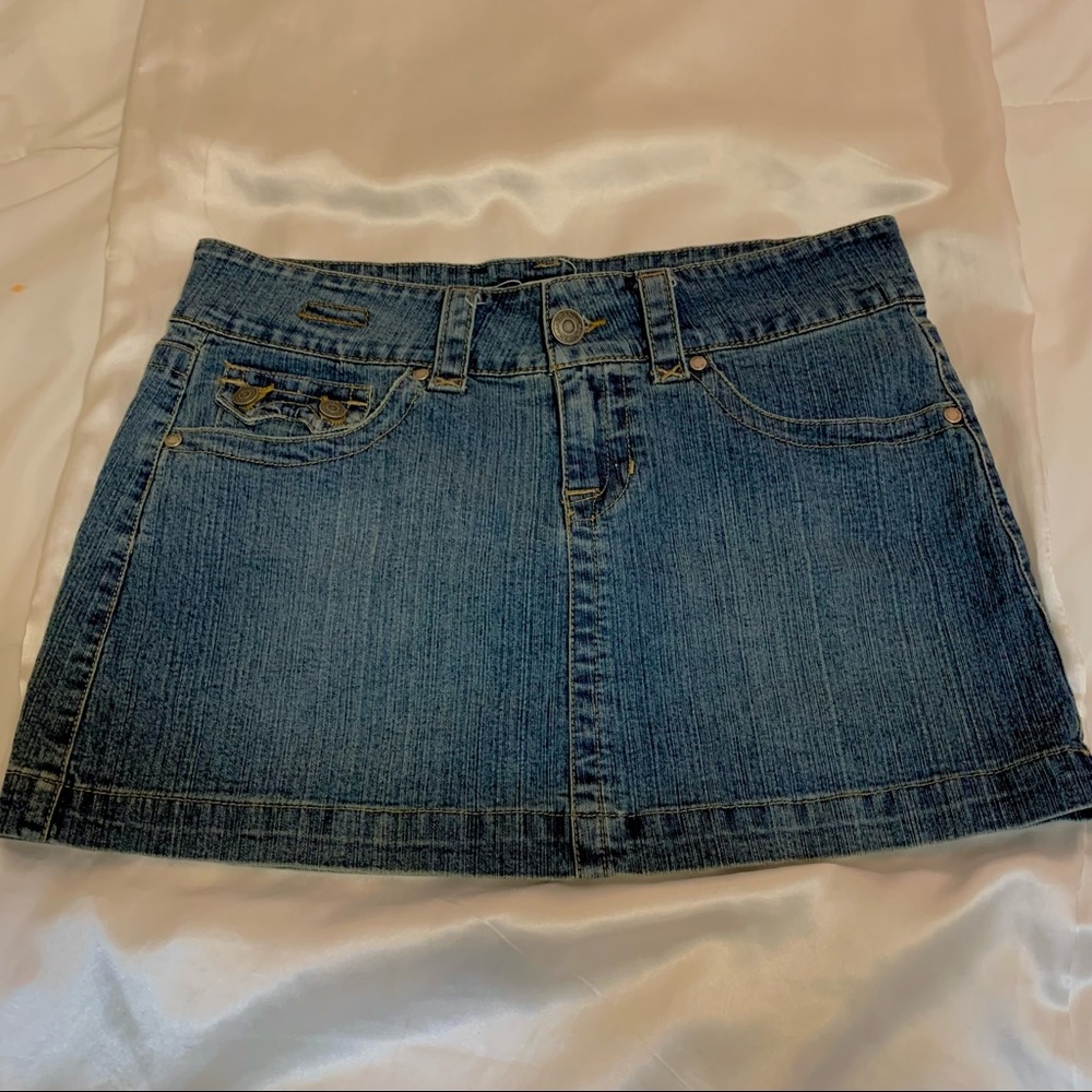 Denim Mini Skirt Hydraulic 5/6
